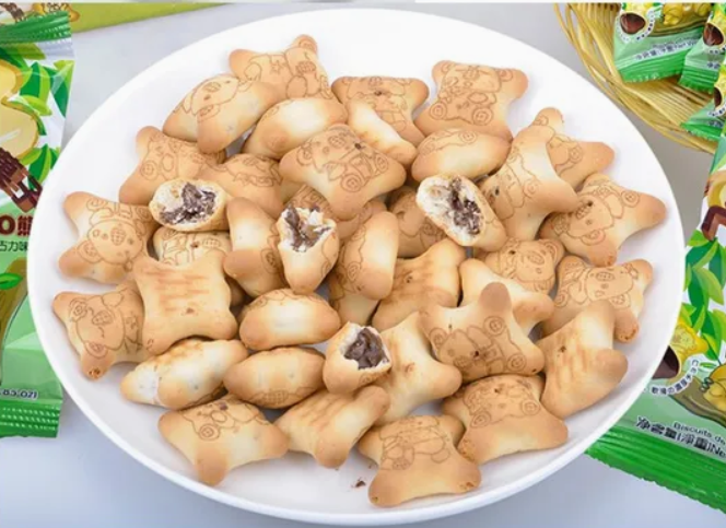 L&iacute;nea de producci&oacute;n de galletas Hard Cracker y Hello Panda 