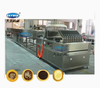 M&aacute;quina para fabricar galletas de chocolate Skywin, dep&oacute;sito de mermelada y t&uacute;nel de enfriamiento