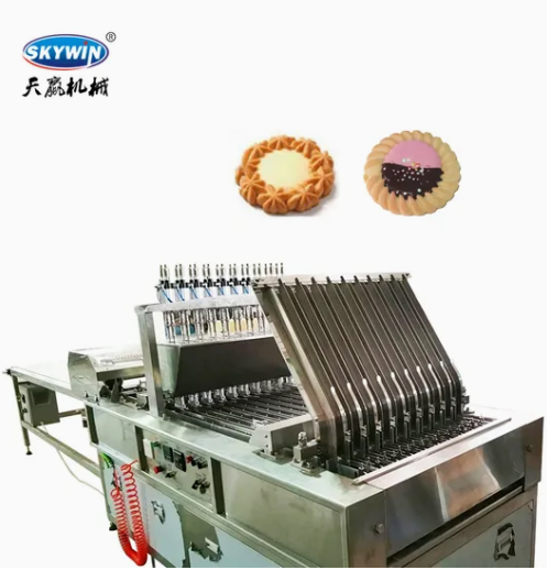 M&aacute;quina autom&aacute;tica para fazer biscoitos de torta com dep&oacute;sito de chocolate Skywin